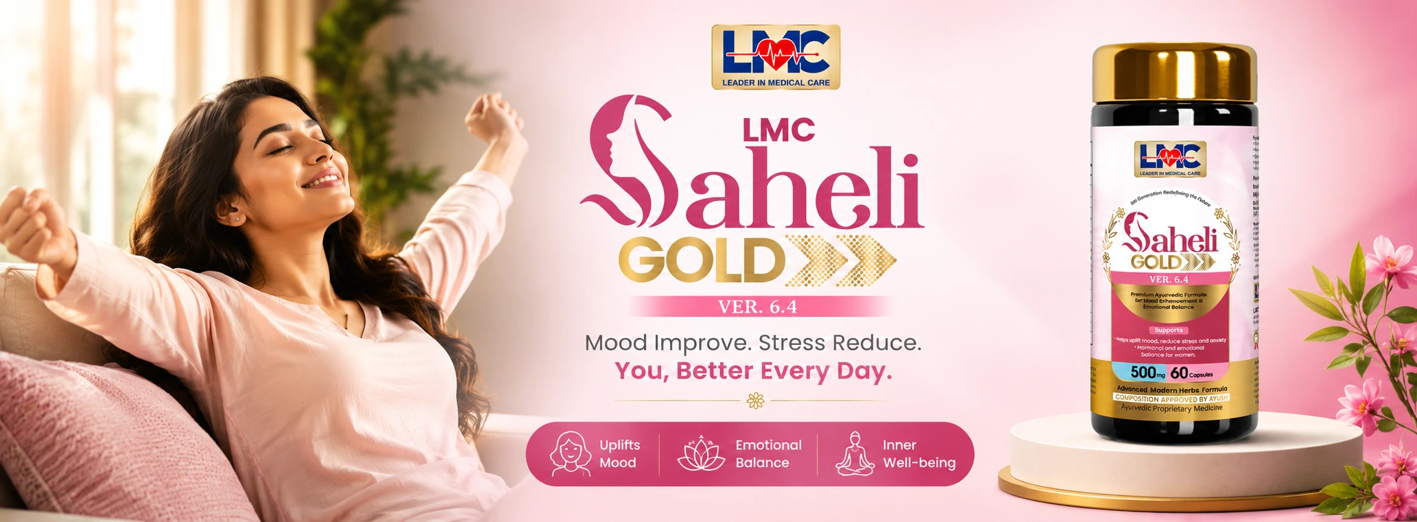 Steady mood, calmer days. - LMC Saheli Gold
